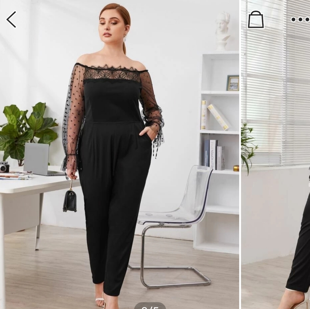 Mesh Panel Jumpsuit - Picture 5 of 5